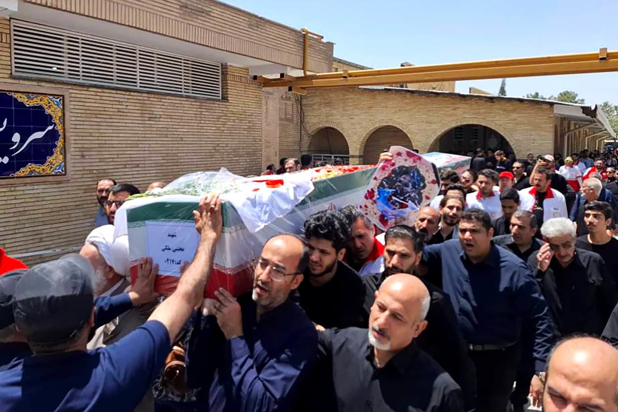 Funeral held for Red Crescent workers killed in Israeli strike on Tehran