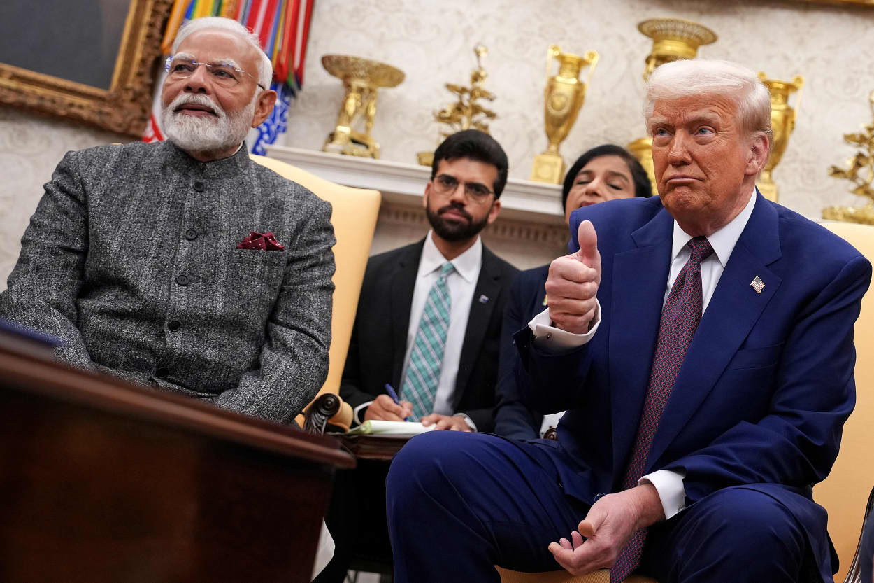 President Trump Welcomes Indian Prime Minister Modi To The White House