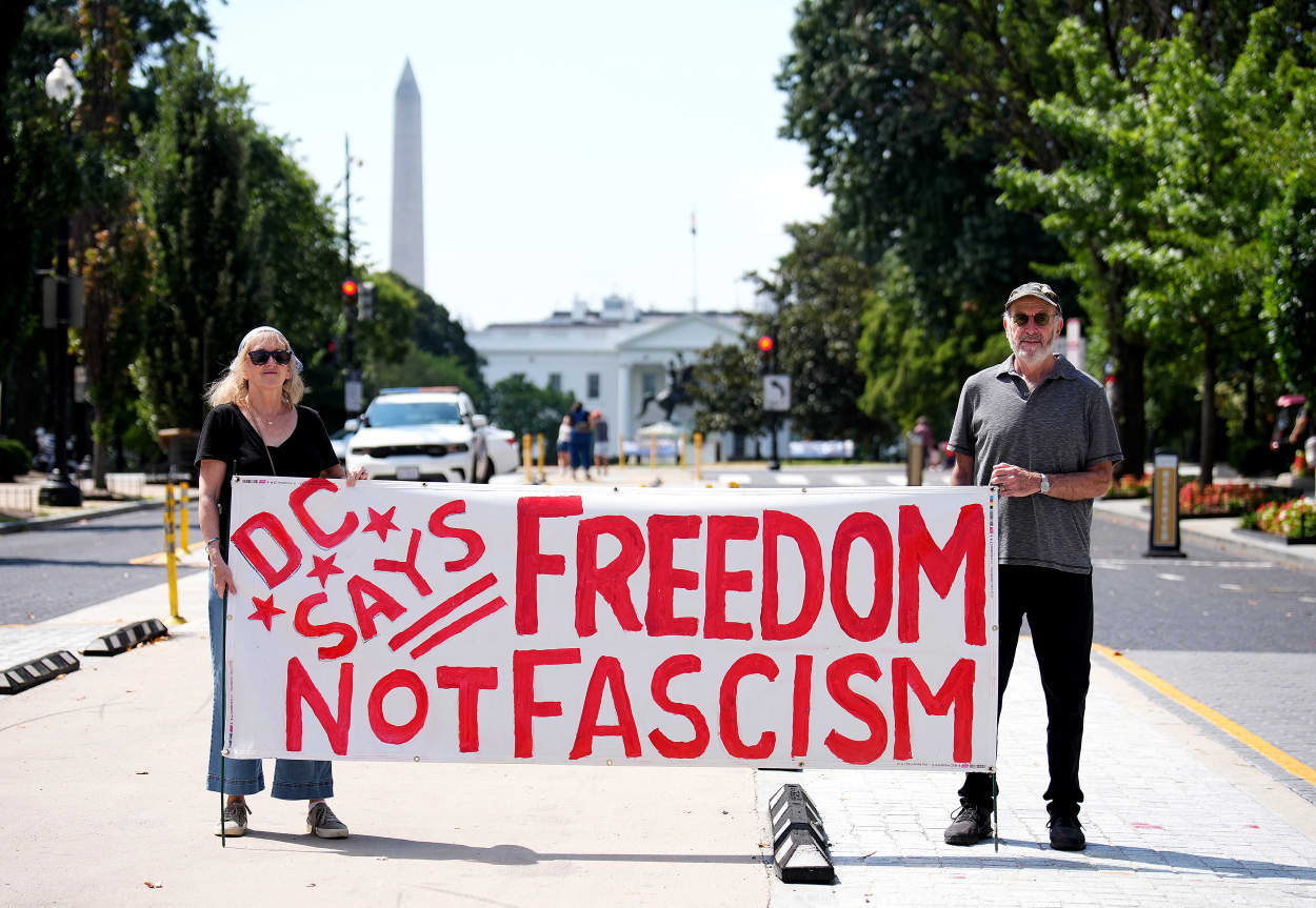 Image: Washington, DC Residents Rally Against Federal Takeover Of City By Trump Administration