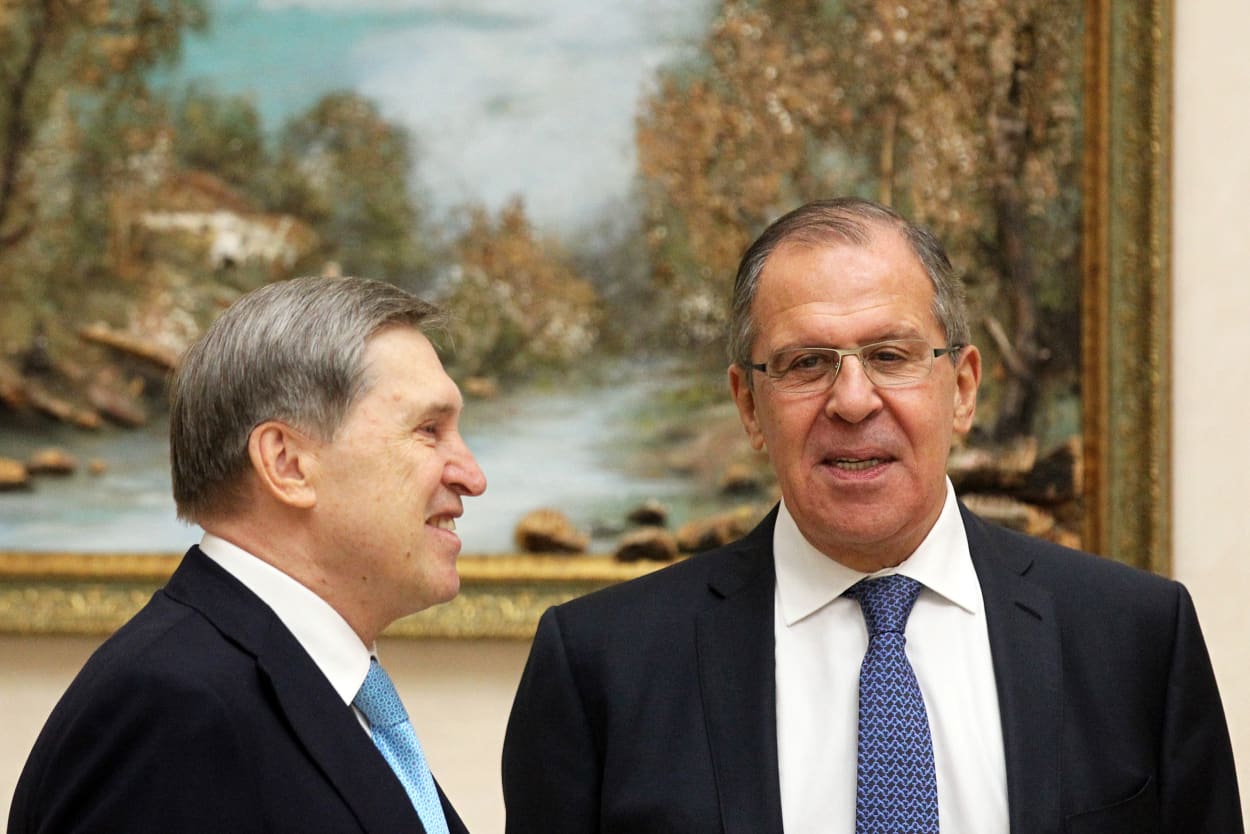 Russian President Vladimir Putin meets Turkish President Recep Tayyip Erdogan and Iranian President Hassan Rouhani in Sochi