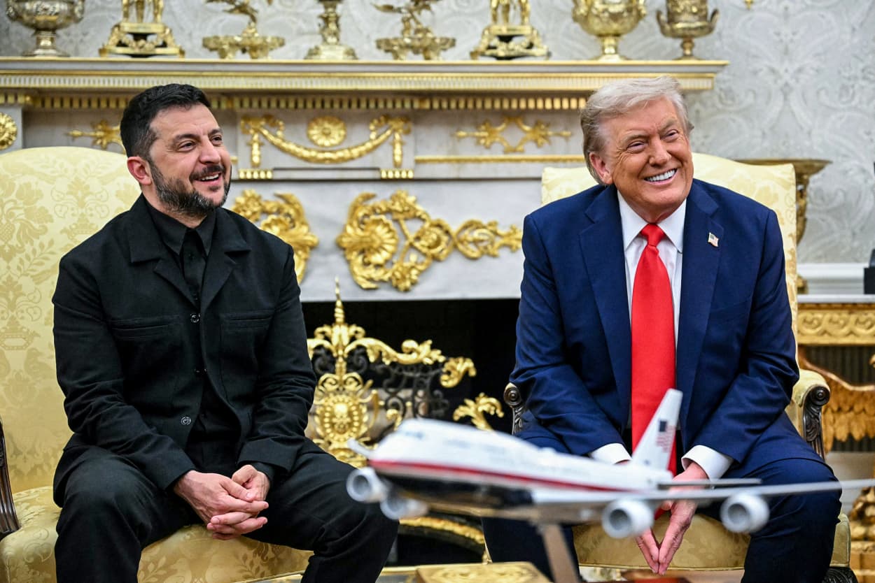 Image: Ukrainian President Volodymyr Zelensky and President Donald Trump