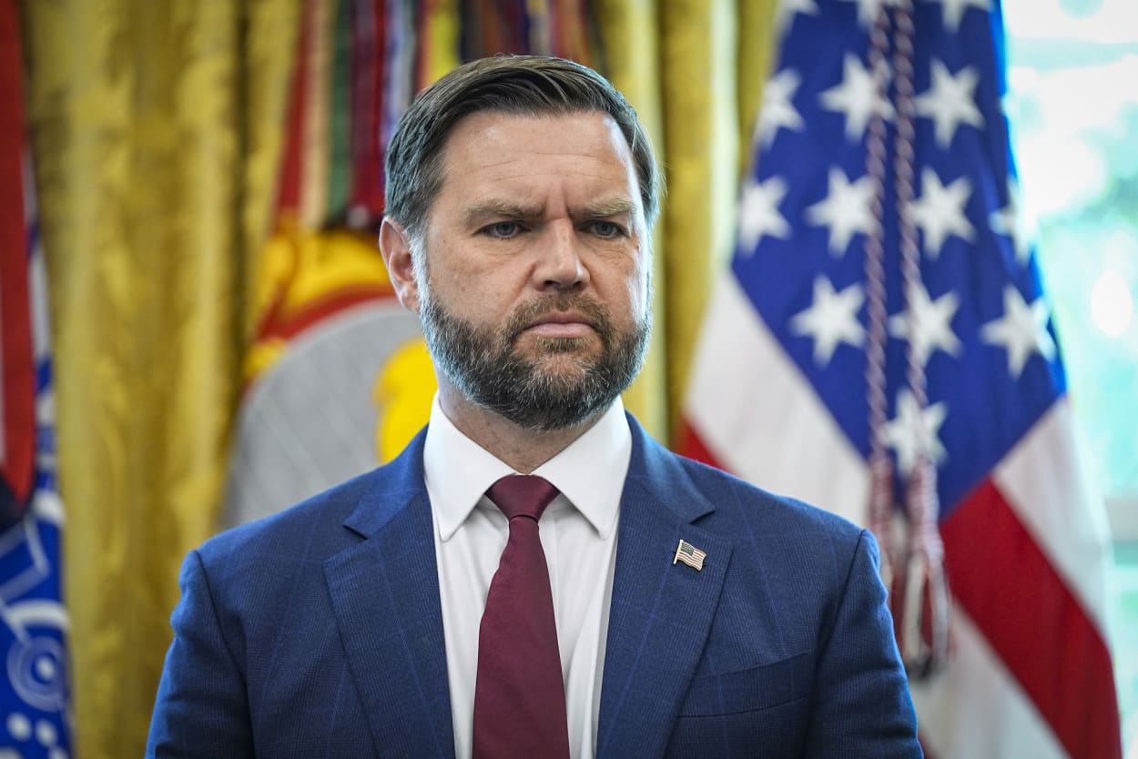 Vice President JD Vance in the Oval Office of the White House, on Aug. 25, 2025.