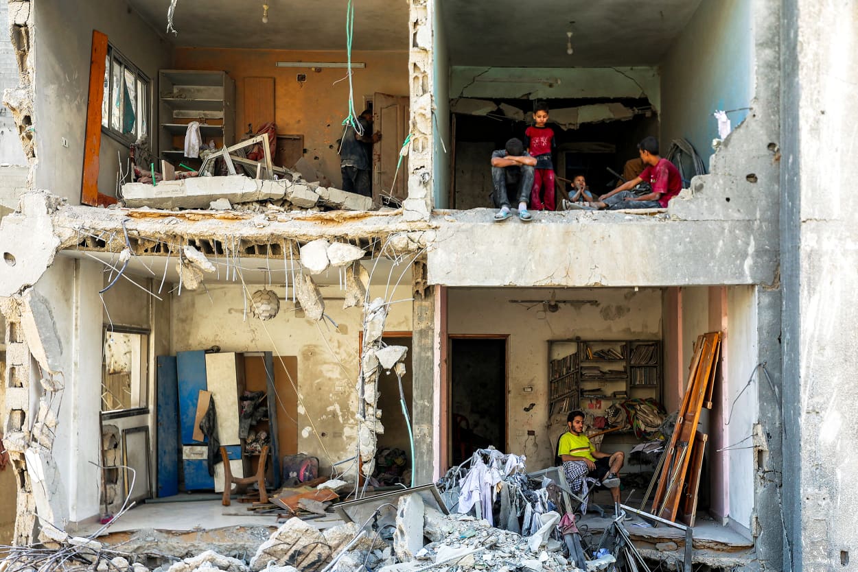 TOPSHOT-PALESTINIAN-ISRAEL-CONFLICT-GAZA