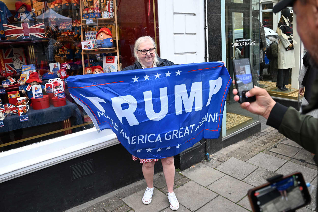 US President Donald Trump arrived in Britain on Tuesday for an unprecedented second state visit, with the UK government rolling out a royal red carpet welcome to win over the mercurial leader.