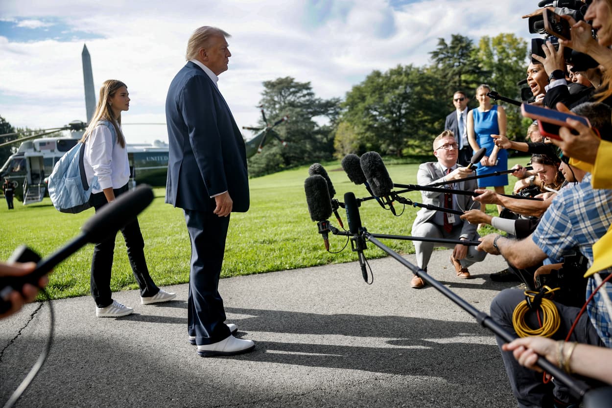 Image: President Trump Departs Washington For The Ryder Cup In New York
