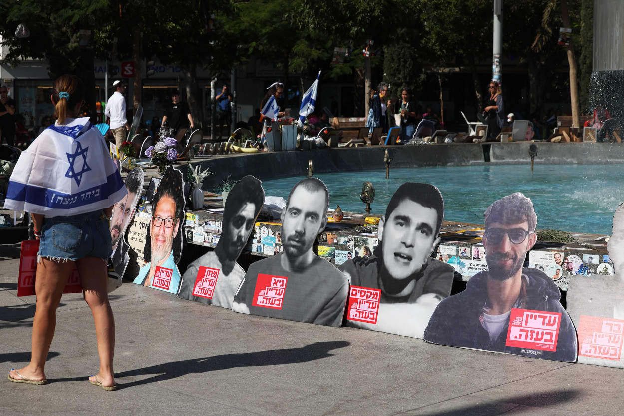 ISRAEL-PALESTINIAN-CONFLICT-ANNIVERSARY-HOSTAGES