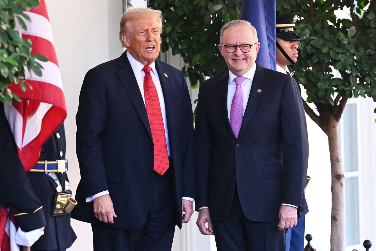 Trump and Albanese in Washington