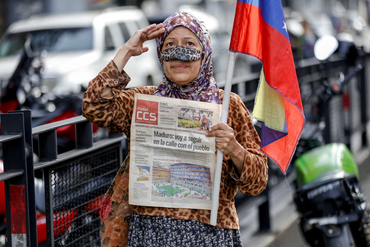 Maduro supporters.