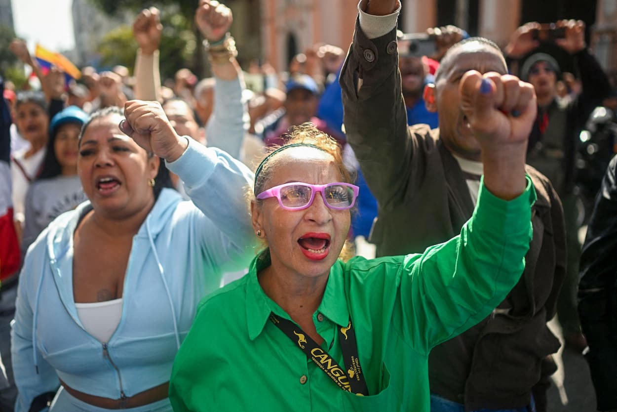 Maduro supporters.