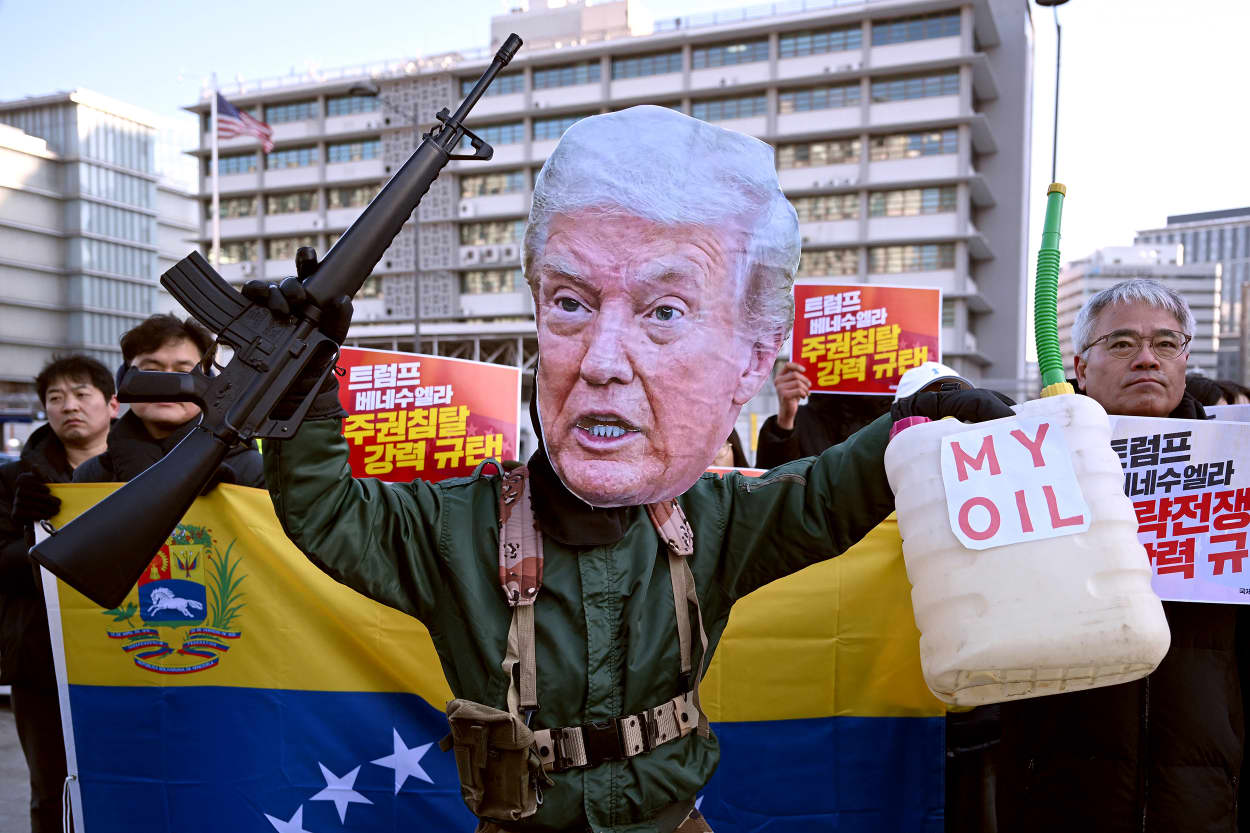 Image: SKOREA-US-VENEZUELA-CONFLICT-PROTEST