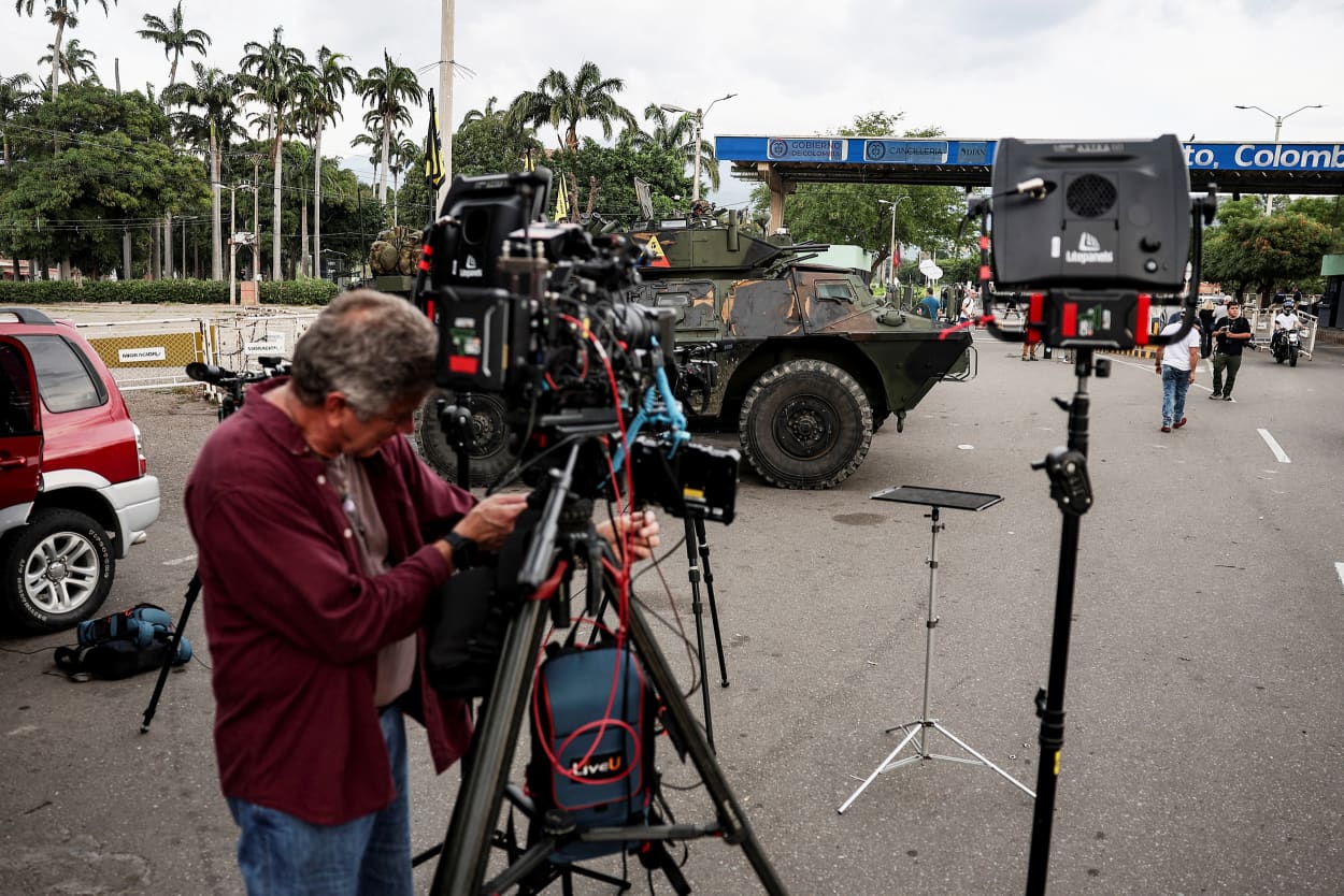 Border between Venezuela and Colombia in Cucuta