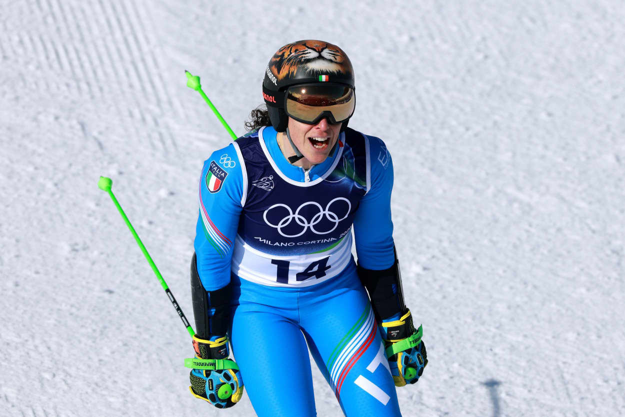 Image: Alpine Skiing - Milano Cortina 2026 Winter Olympics: Day 9