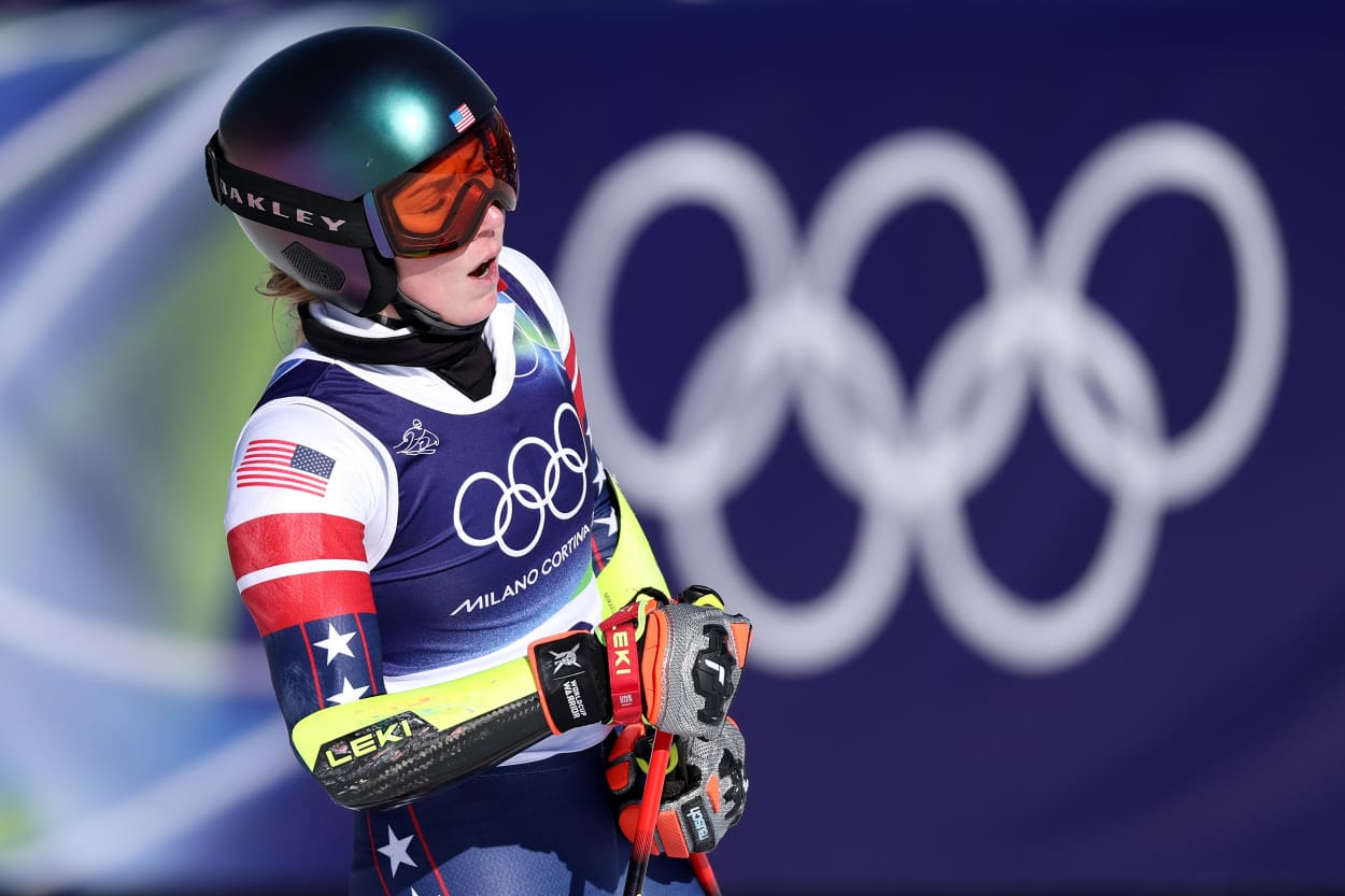 Image: Alpine Skiing - Milano Cortina 2026 Winter Olympics: Day 9