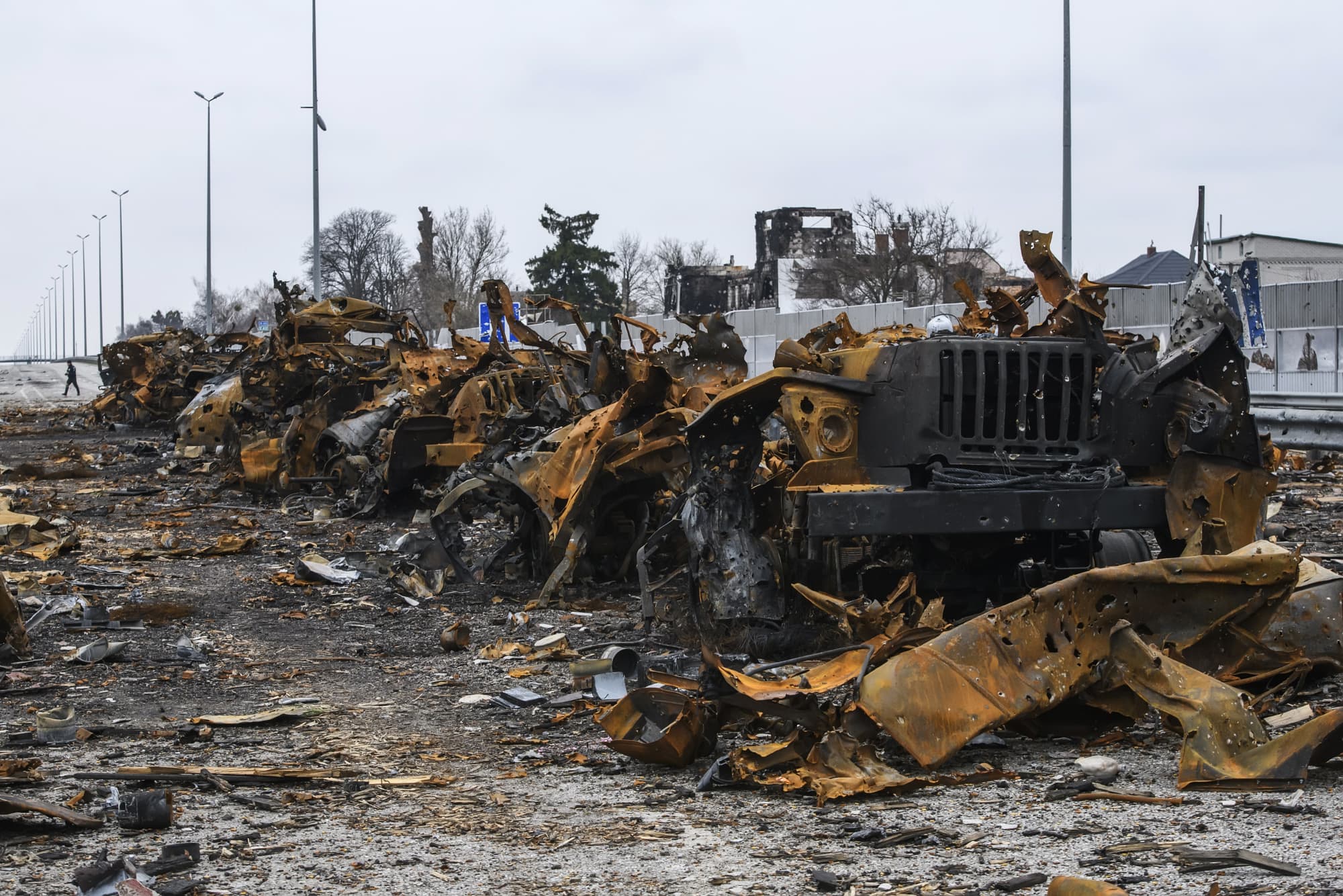 Situation In The Recaptured By The Ukrainian Army Borodyanka City Near Kyiv