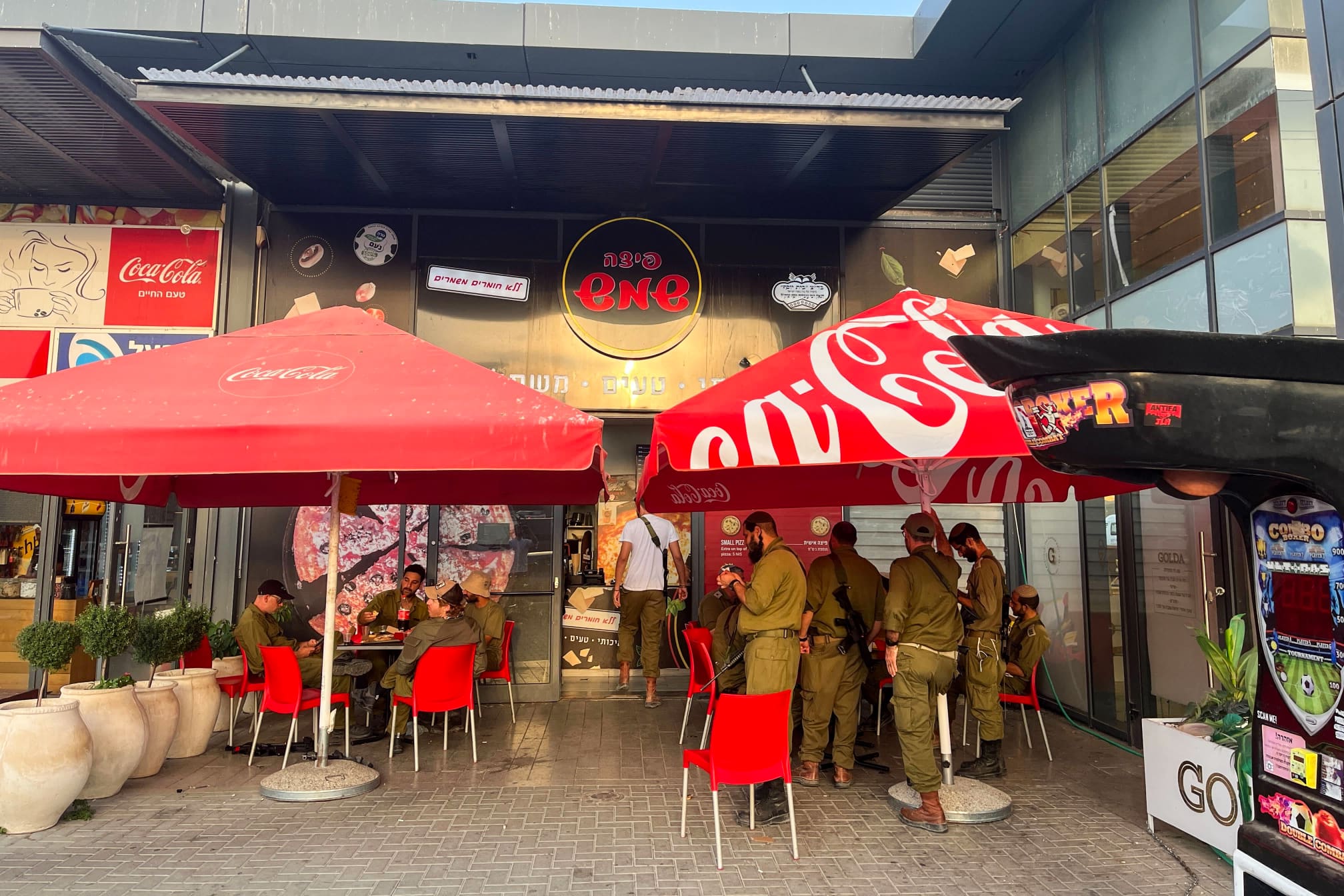A rest stop in Israel.