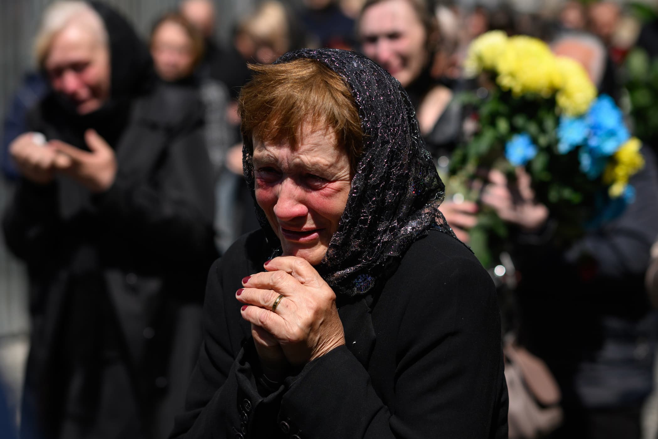 Image: Funeral In Lviv For Ukrainian Soldier Killed In War