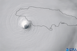 Hurricane Melissa makes landfall in Jamaica on Tuesday, Oct. 28, 2025.