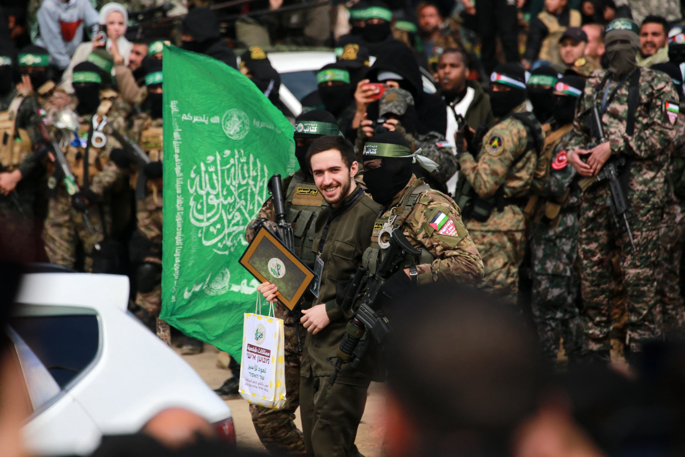 Image: PALESTINIAN-ISRAEL-CONFLICT-HOSTAGES