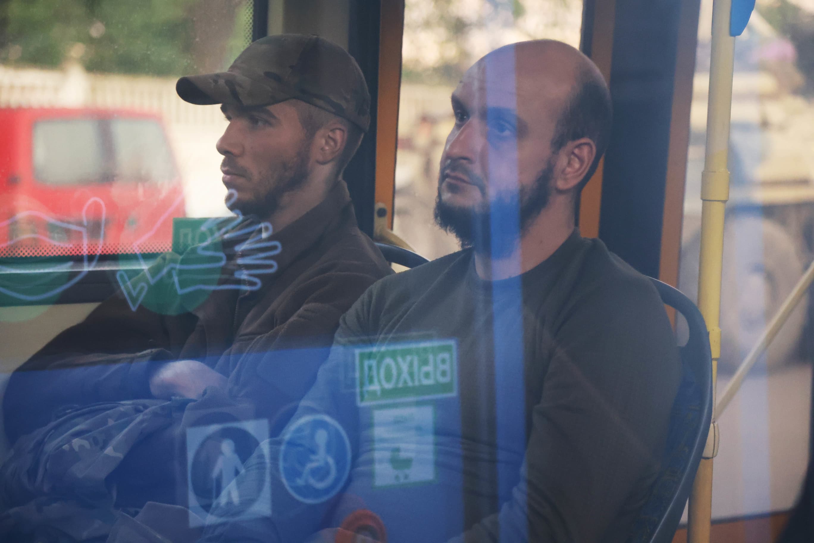 Members of Azov battalion surrender in Mariupol