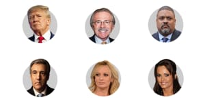 Key players in the Trump hush money case and indictment.