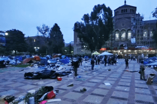 Aftermath of protests at UCLA