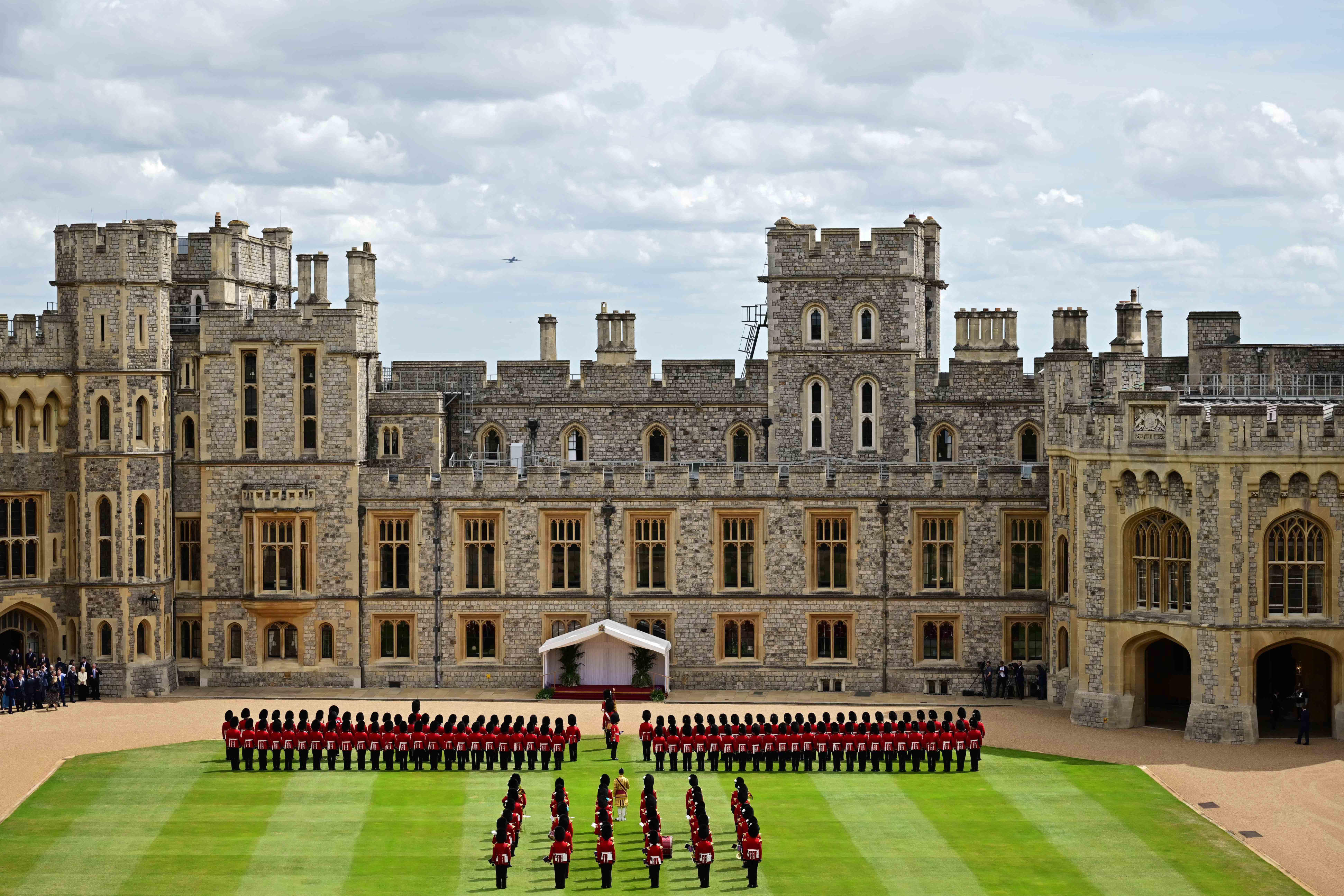 Image: King Charles III Meets The President Of The United States At Windsor Castle
