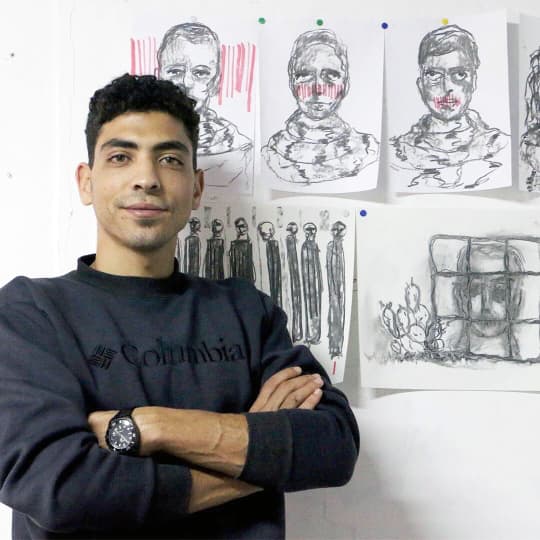 al-ahli hospital explosion victim gaza strip artist
