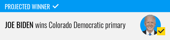 Joe Biden wins Colorado Democratic primary