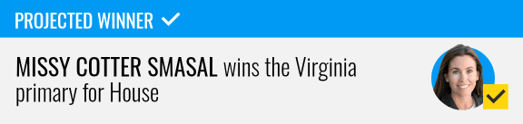 Democrat Missy Cotter Smasal wins Virginia race for house