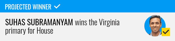 Democrat Suhas Subramanyam wins Virginia race for house