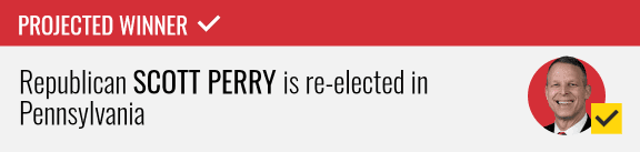 Republican Scott Perry wins re-election to the U.S. House in Pennsylvania's 10th congressional district, NBC News projects