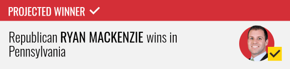 Republican Ryan Mackenzie wins U.S. House seat in Pennsylvania's 7th congressional district, NBC News projects