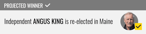 Independent Angus King wins re-election to the U.S. Senate in Maine, NBC News projects