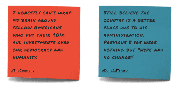 Confession: "Still believe the country is a better place due to his administration. Previous 8 yrs were nothing but "Hype and no change""