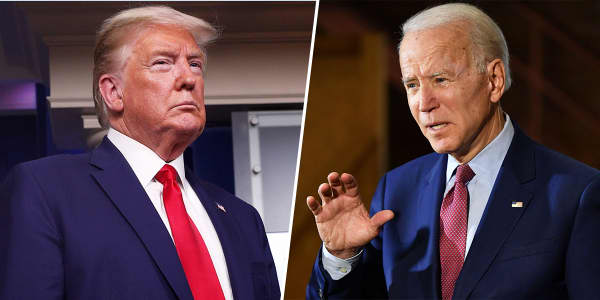 President Donald Trump and Joe Biden.