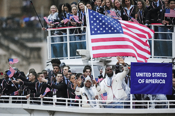 Scenes from opening of Paris Olympics