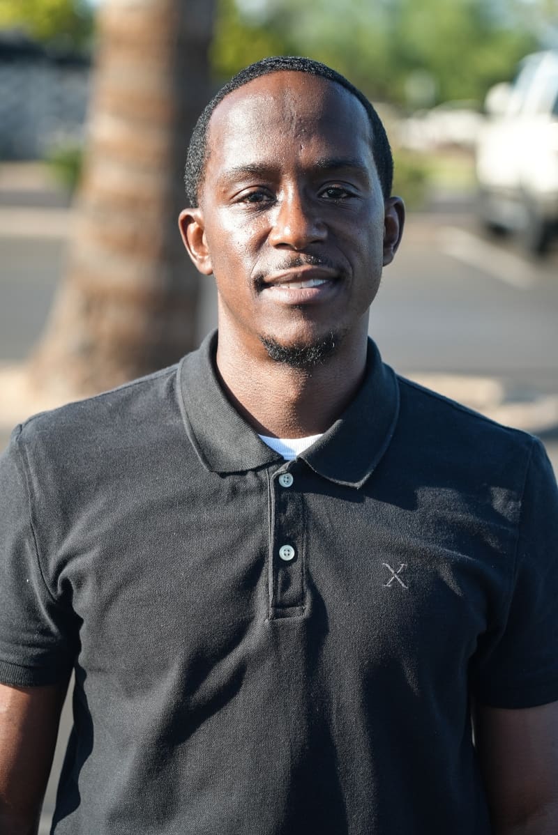 Albert Duncan smiles for a portrait