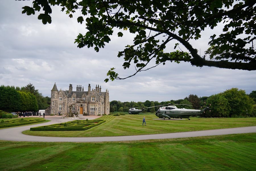 Image: U.S. President Donald Trump Visits Scotland For Golfing Getaway