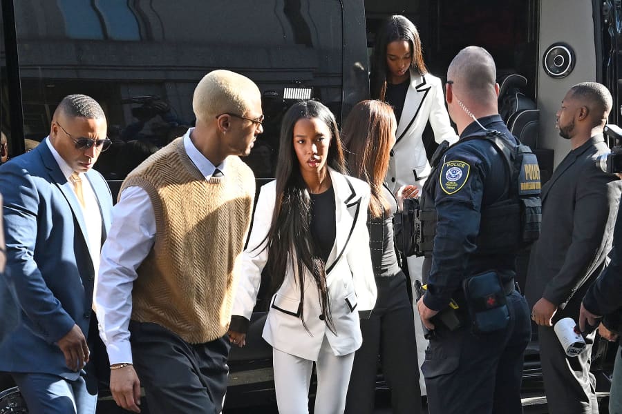 Sean Combs' children arrive at court