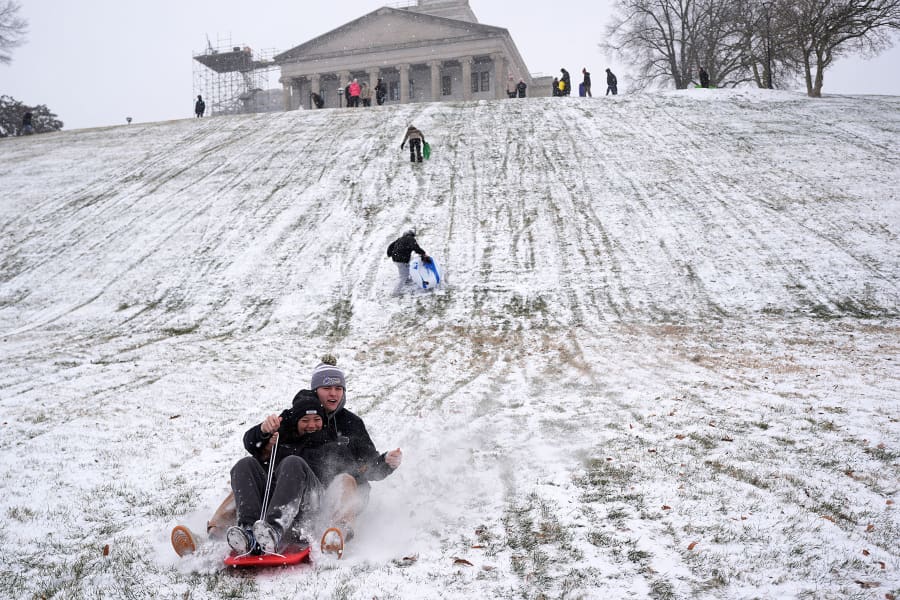 Sledders in Nashville