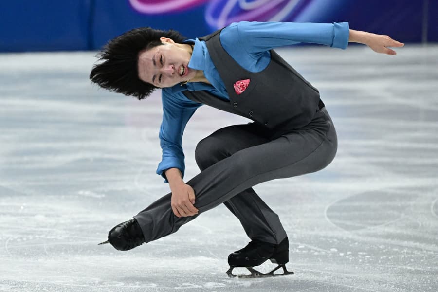 Japan's Kao Miura skates