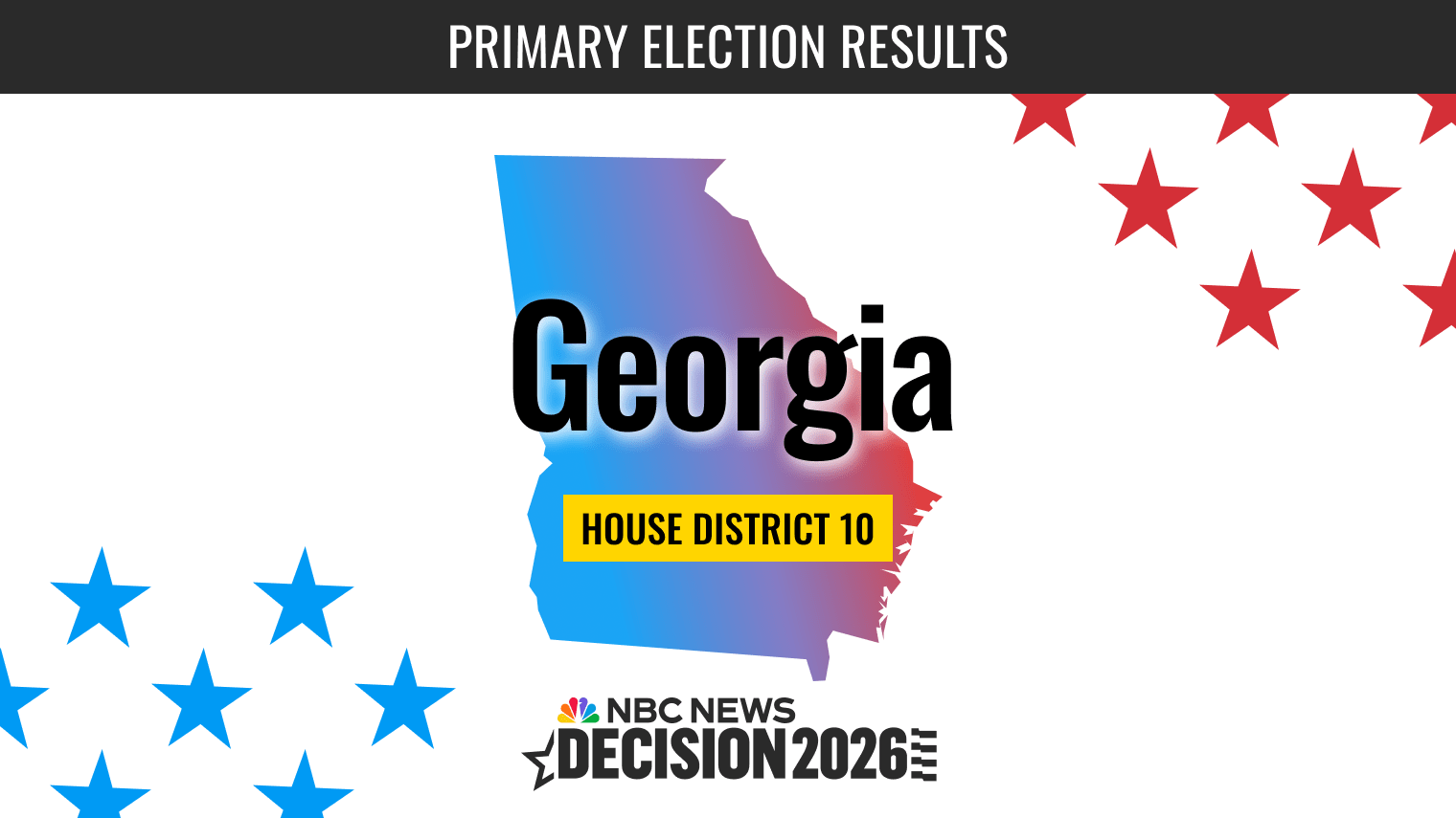 Georgia House District 10 Primary Election Live Results 2026 - NBC News