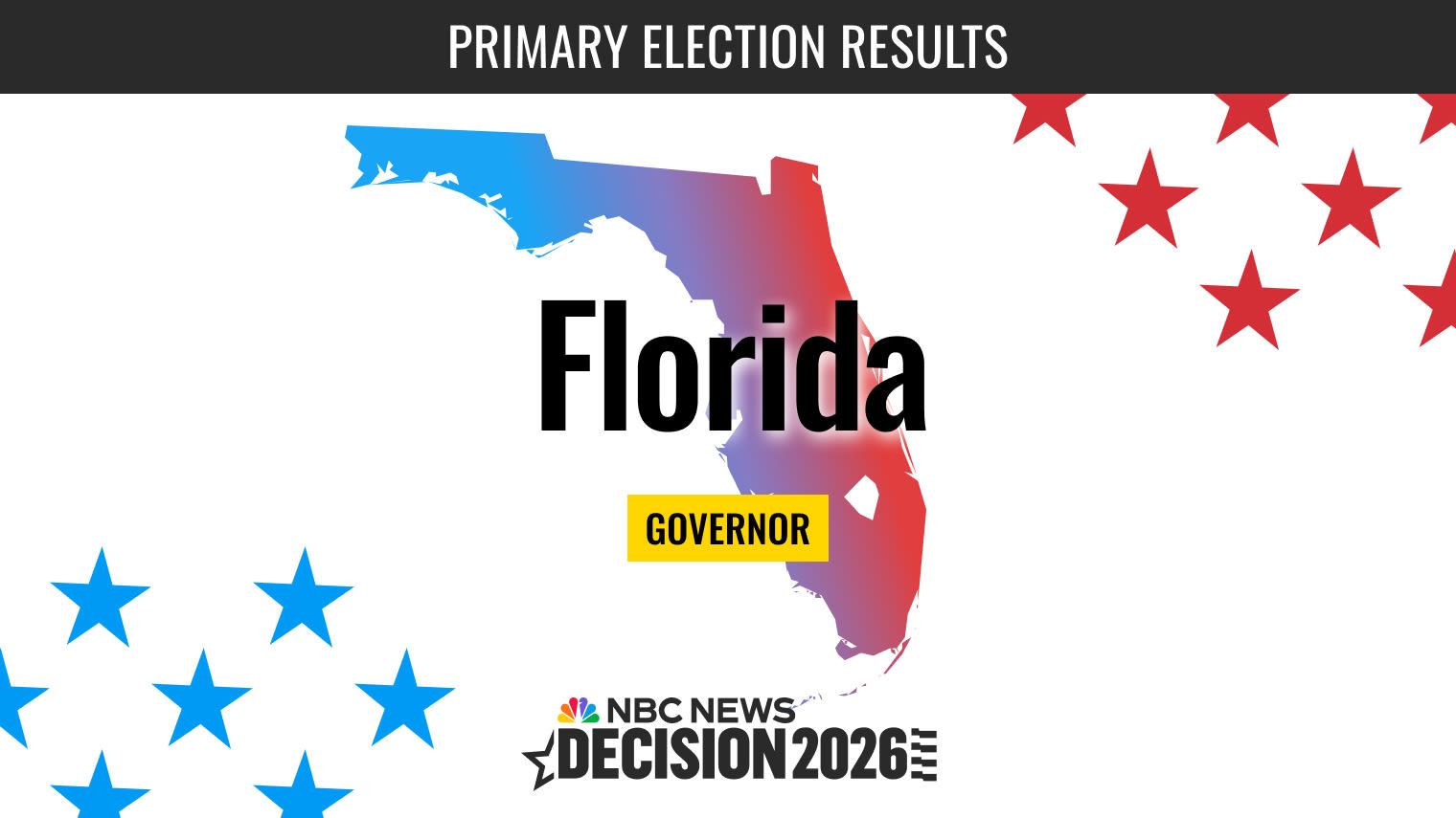 Florida Governor Primary Election 2026 Live Results: Donalds, Jolly, Collins and More - NBC News