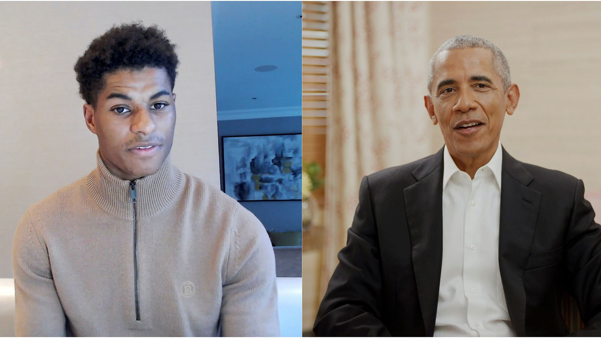 Barack Obama Marcus Rashford Discuss The Power Of Books