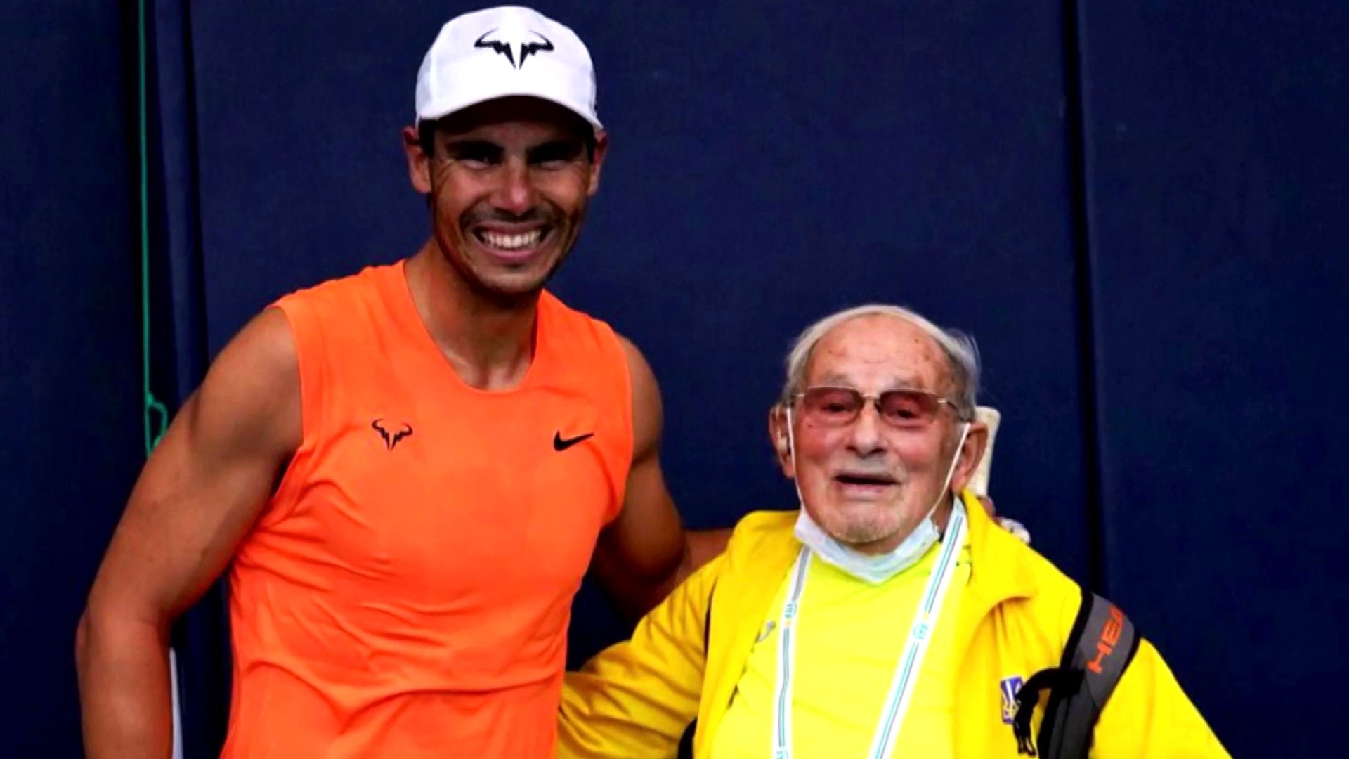 Rafael Nadal makes 97-year-old tennis players dream come true