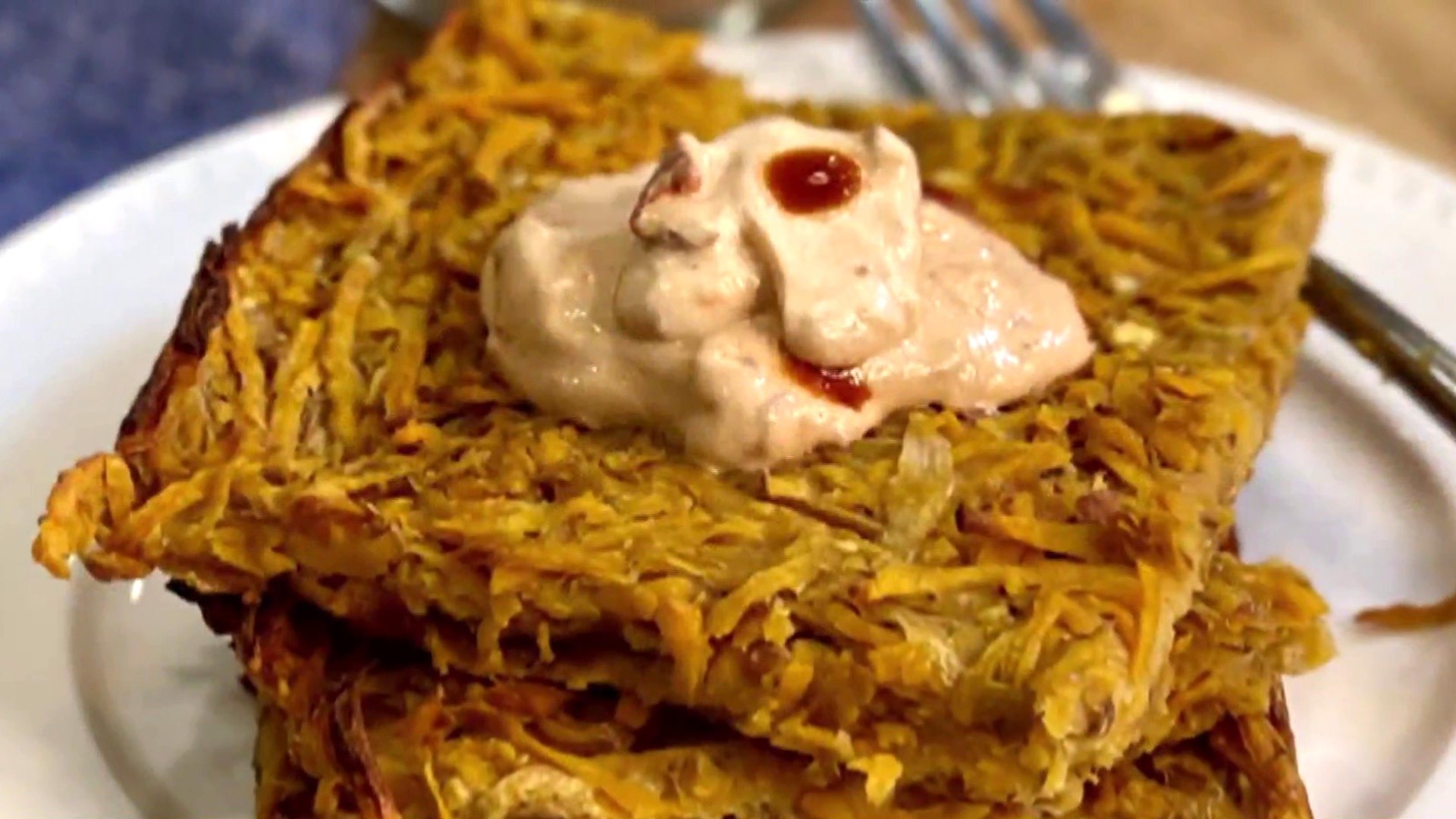 joy bauer s sheet pan sweet potato latkes recipe