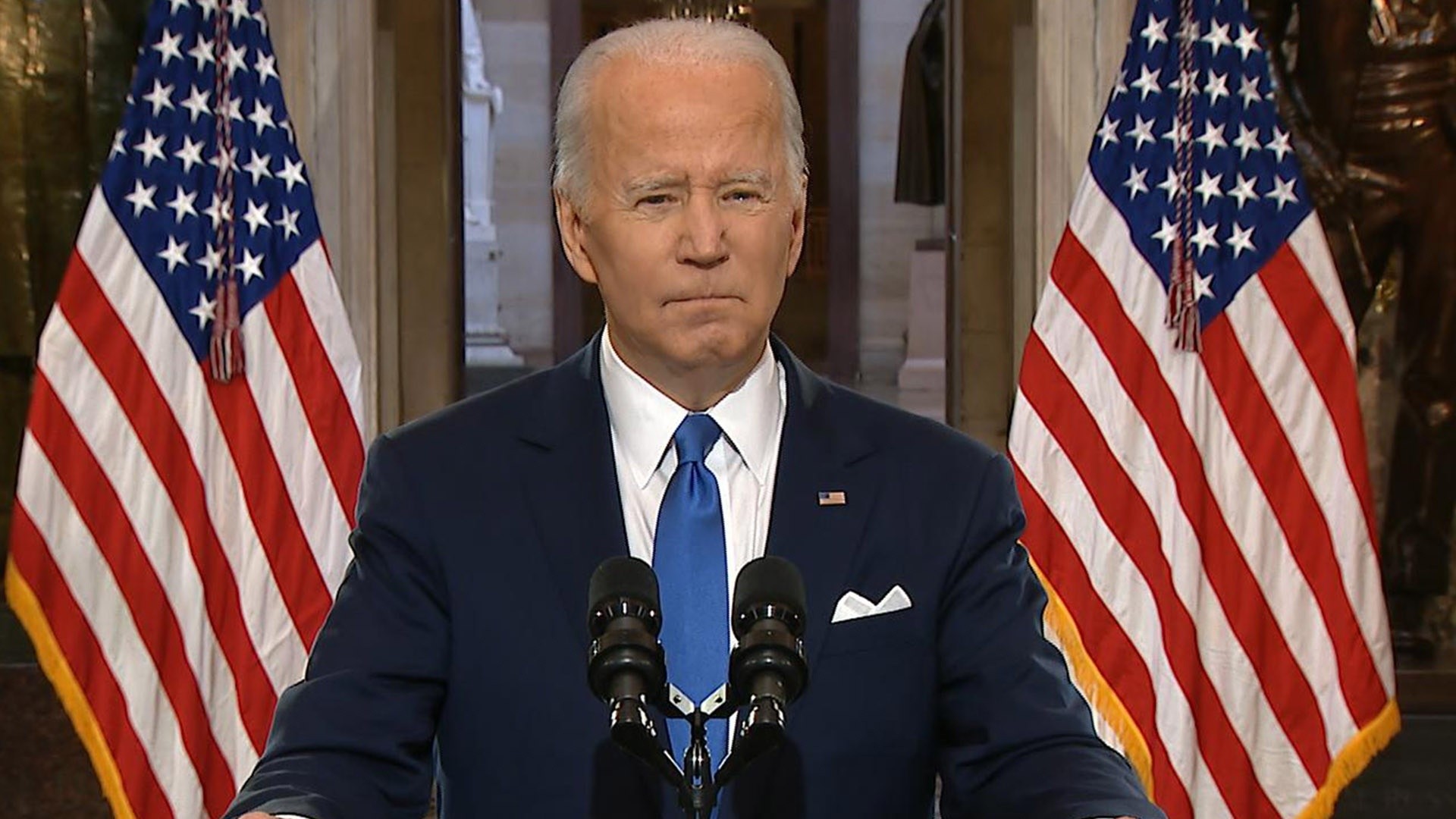 Watch President Biden’s full speech marking the anniversary of Jan. 6 attack