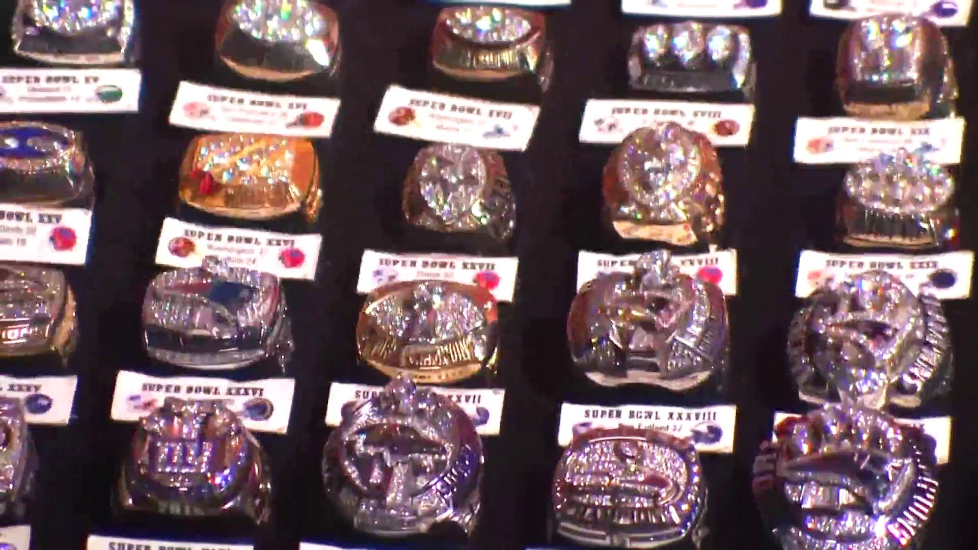 show me all the super bowl rings