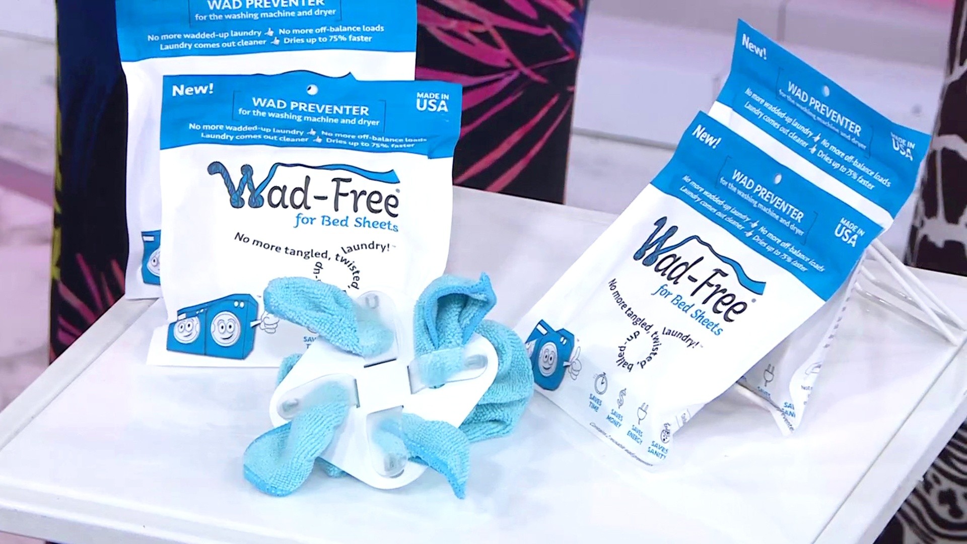 Wad-Free for Bed Sheets - 2 packages (for 4 sheets)