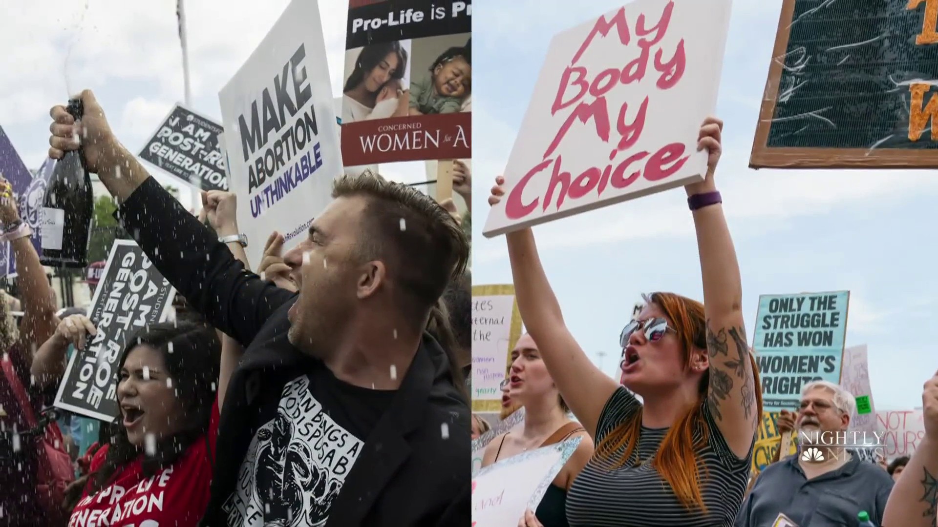 Protests erupt for second straight day after Supreme Court voted to overturn Roe